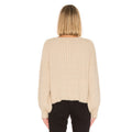Damen gemütlicher Strickpullover mit oversized Schnitt und Rippstruktur R&B