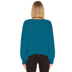 Damen gemütlicher Strickpullover mit oversized Schnitt und Rippstruktur R&B