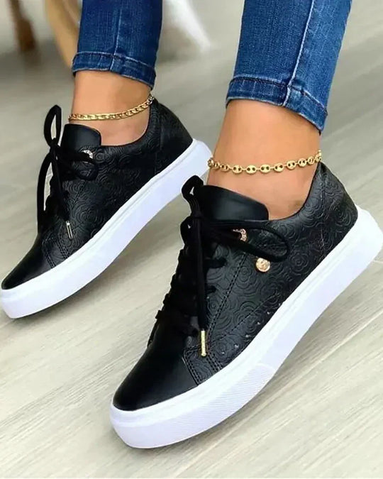 Sneakers Mit GoldDetail R&B