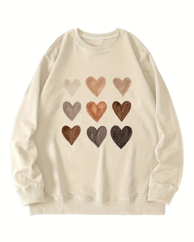 R&B | Buntes Herzförmiges Pullover