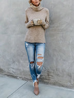 R&B | Pullover mit Rollkragenpullover
