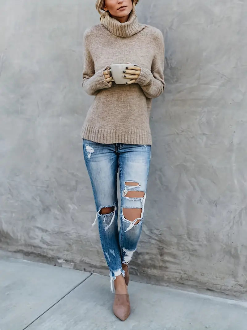 R&B | Pullover mit Rollkragenpullover