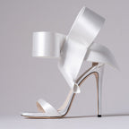 R&B | Sommer Übergröße Schleife Knöchelriemen High Heels Sandalen für Frauen