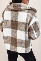 R&B | Weiche Teddyjacke mit Muster Komfortabel und Stilvoll Perfekt für Den Alltag