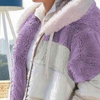 R&B | Color Block Zip-Up Kapuzenjacke