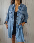 R&B | Bequemes Denim Overhemdjacke