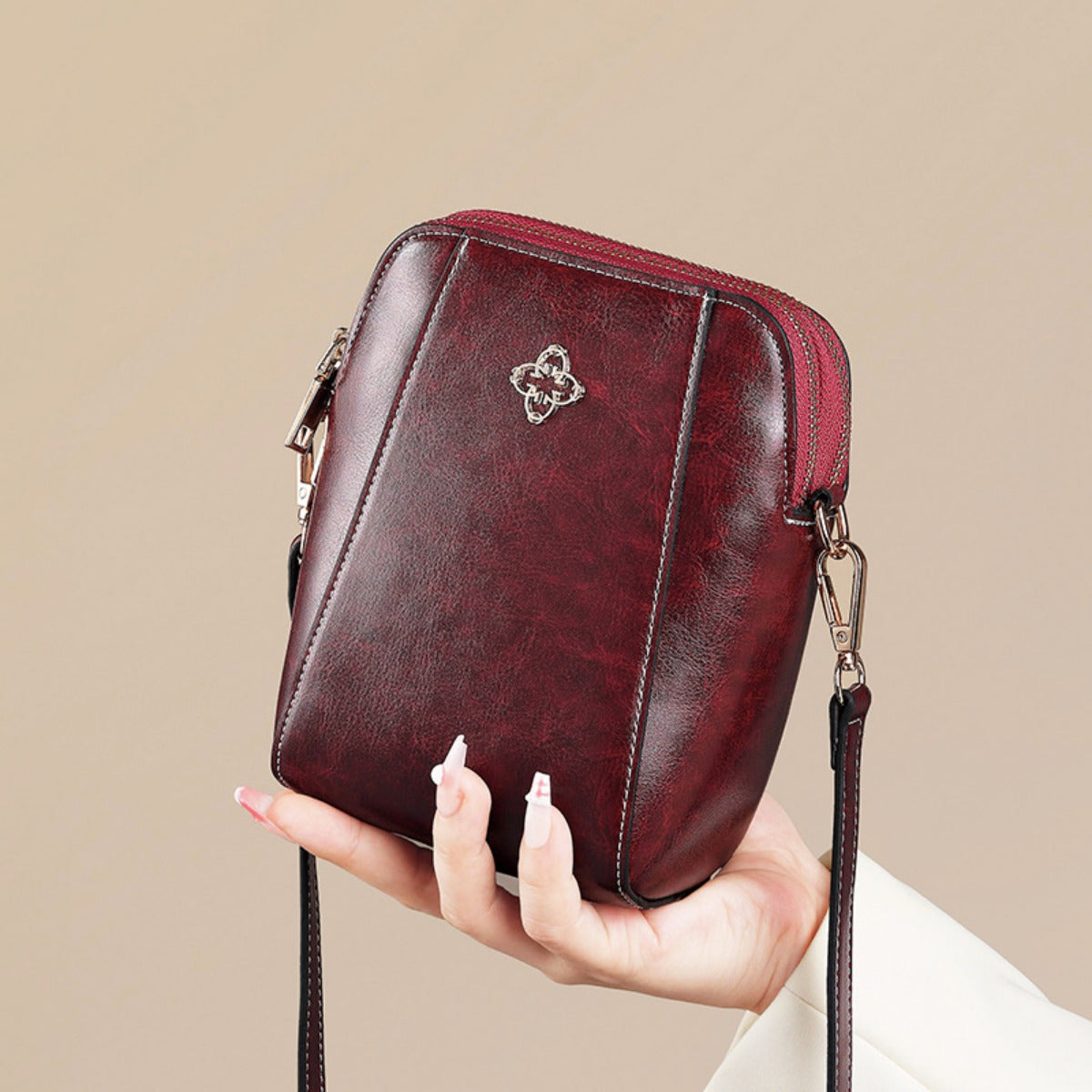 R&B | Vintage Öl Wachs diagonal span Tasche