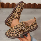 Patricia | Flache Schuhe mit Leopardenmuster für Frauen R&B