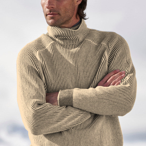 R&B | Turtleneck Strickpullover Baumwolle und Polyester Komfortabel und Warm