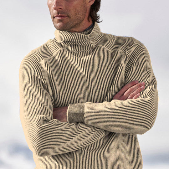R&B | Turtleneck Strickpullover Baumwolle und Polyester Komfortabel und Warm