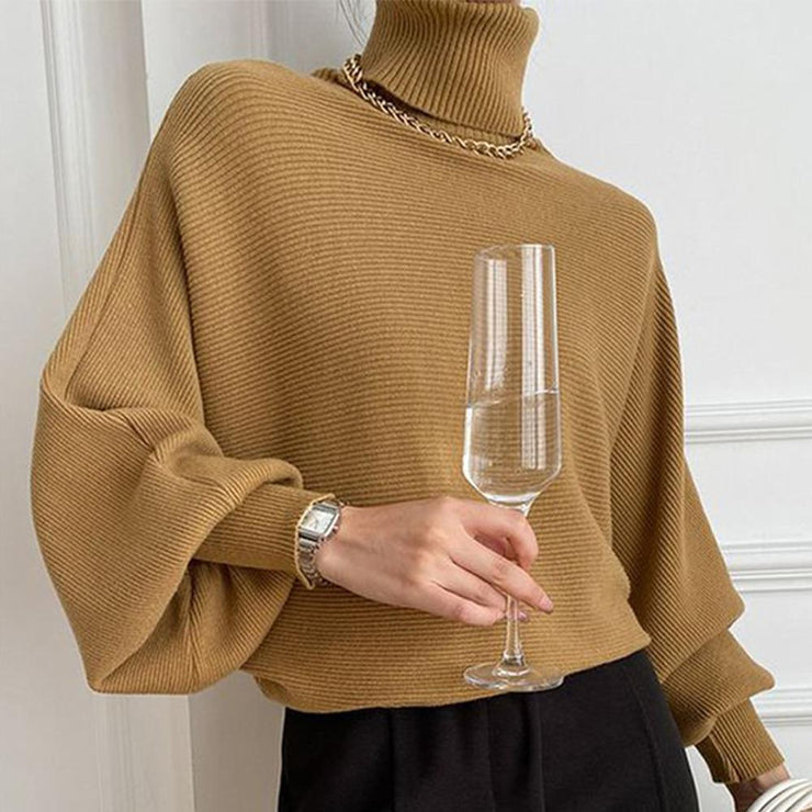 R&B | Khaki Rollkragenpullover