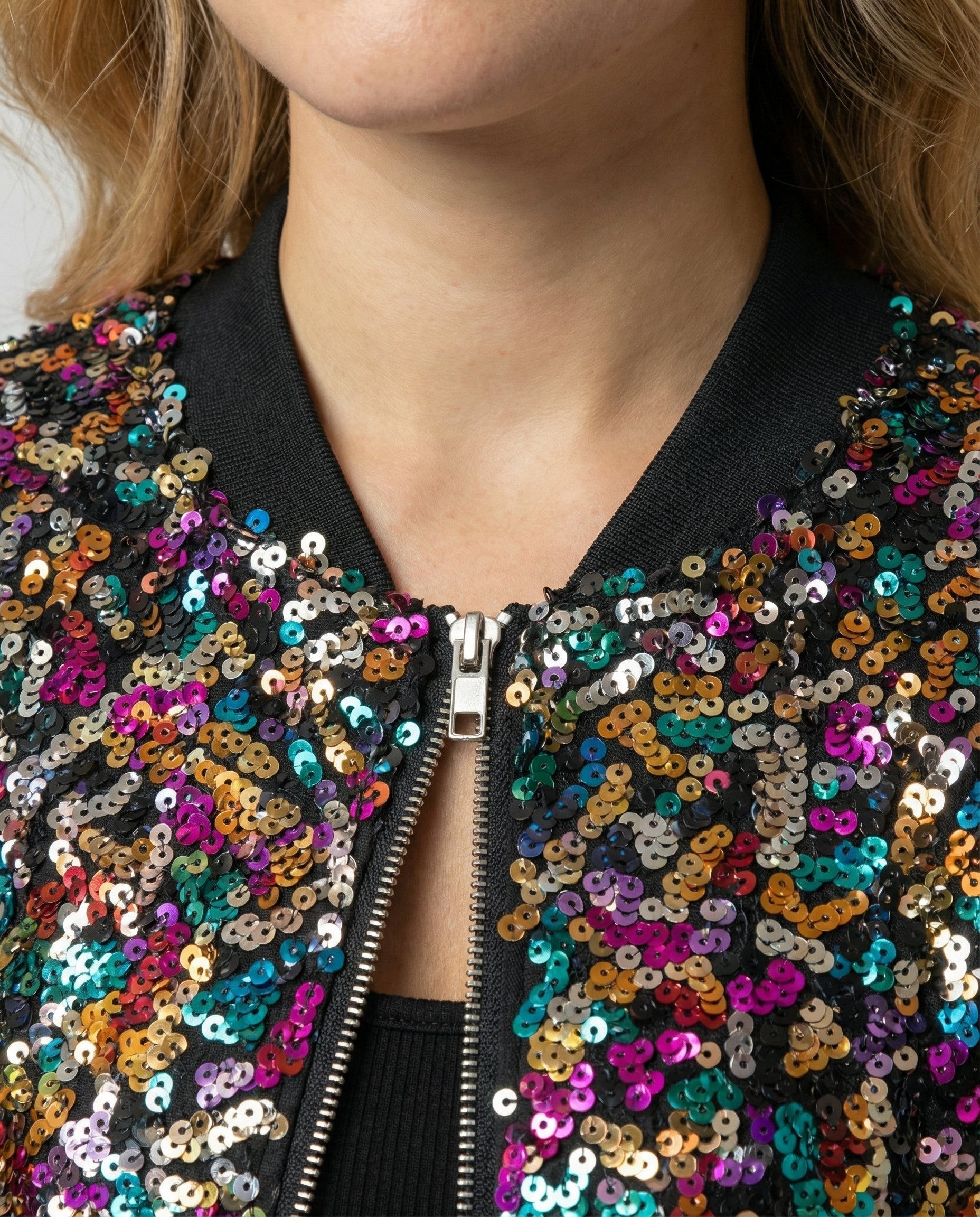 Damen Bomberjacke mit Pailletten - R&B