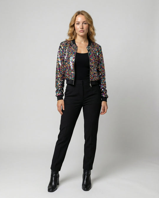 Damen Bomberjacke mit Pailletten | R&B