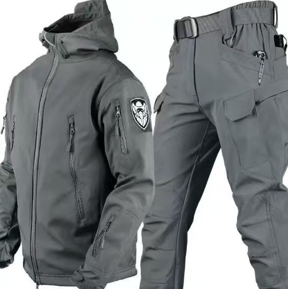 R&B Herren Outdoor-Set mit Kapuzenjacke und Cargohose