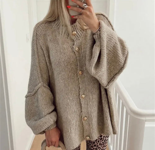 R&B | Gemütlicher Oversized Strickcardigan-Pullover