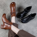 Handgemachte Lederstiefeletten mit warmem Innenfutter R&B R&B