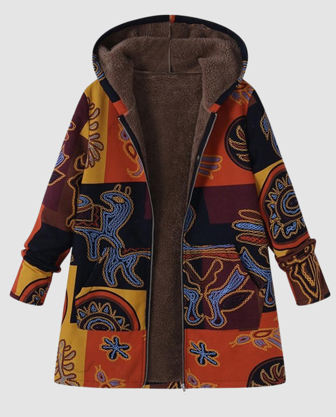 Winterjacke Damen Blumenmuster | R&B