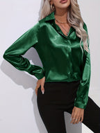 R&B | Damen Elegante Satinbluse