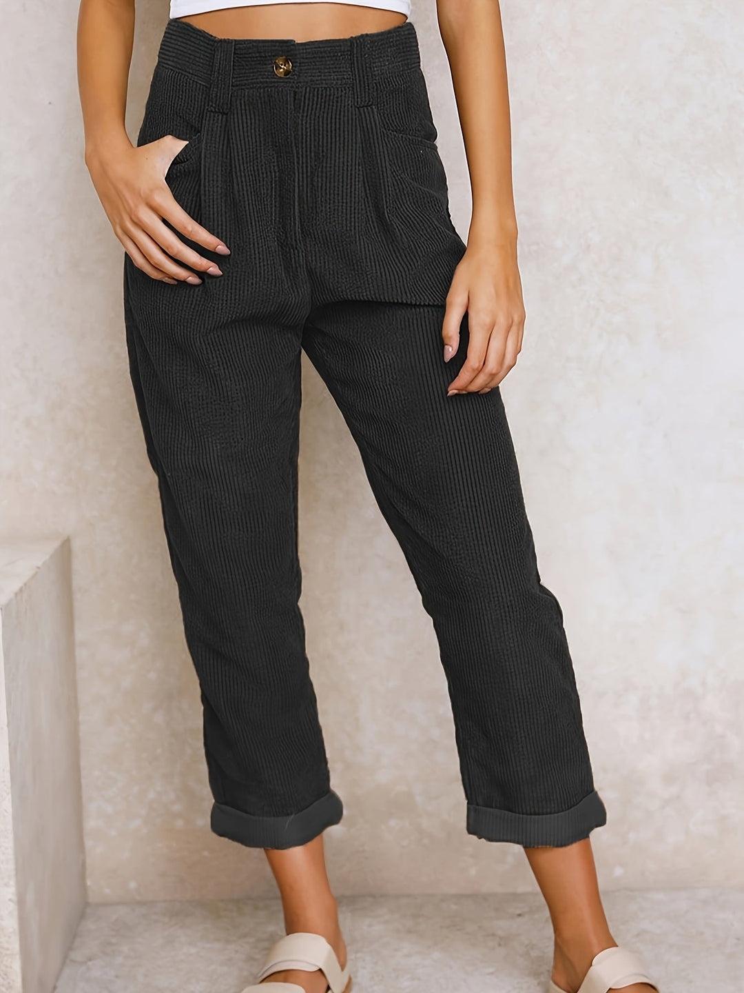 R&B | Damen Stoffhose mit Geradem Bein für Eleganten Stil