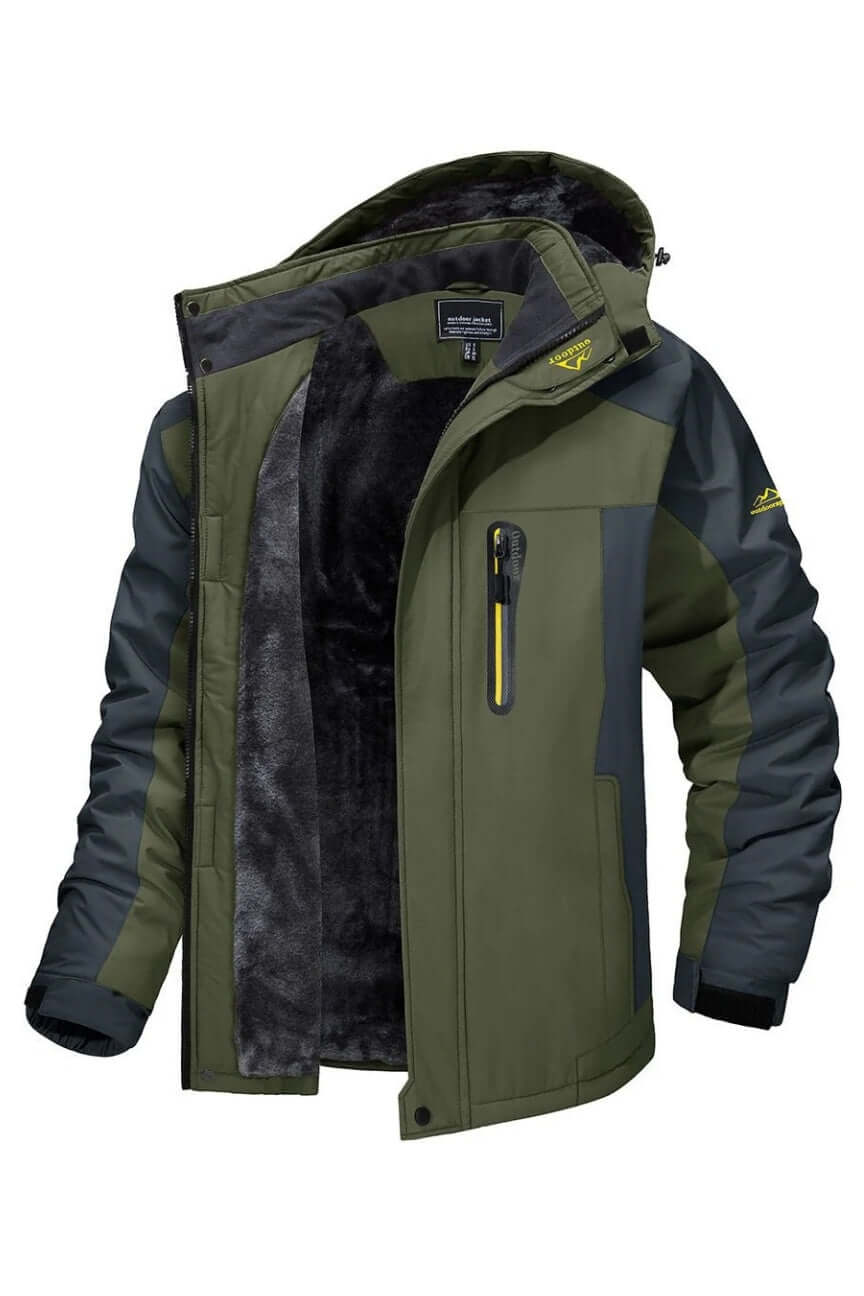 R&B | Herren wasserdichte fleecegefütterte Winterjacke