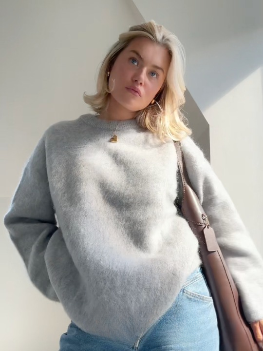 R&B | weicher Mohair-Strickpullover