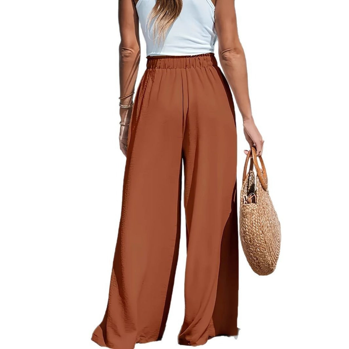 R&B | Hose mit hoher Taille und Kordelzug