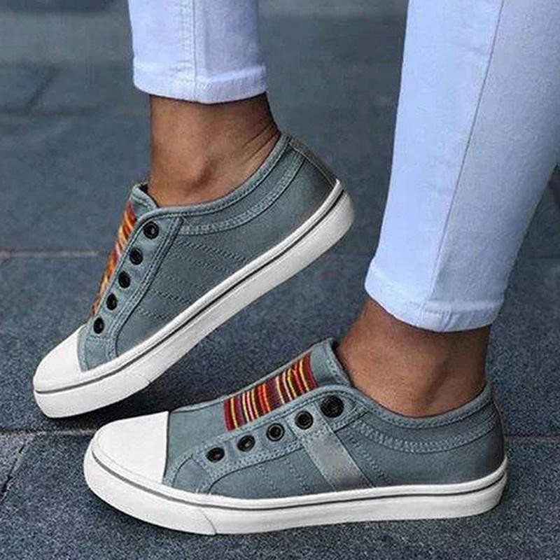 Orthopädische Pantoletten, Vintage Denim Schuhe R&B R&B