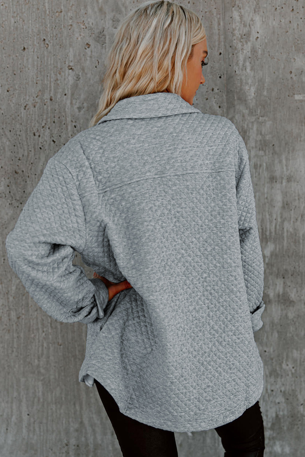 R&B | Leichtgewicht Gesteppte Hemdjacke Polyester Komfort und Stil