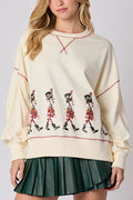 R&B | Weihnachts Soldat Pailletten Langarm Freizeit Sweatshirt