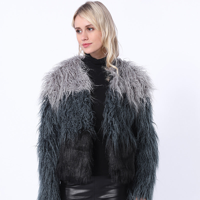 Damen Extravagante Kunstpelzjacke mit federleichtem Design und modischem Schnitt R&B