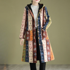 R&B | Herbstjacke mit Kapuze in mittellanger Länge für Damen