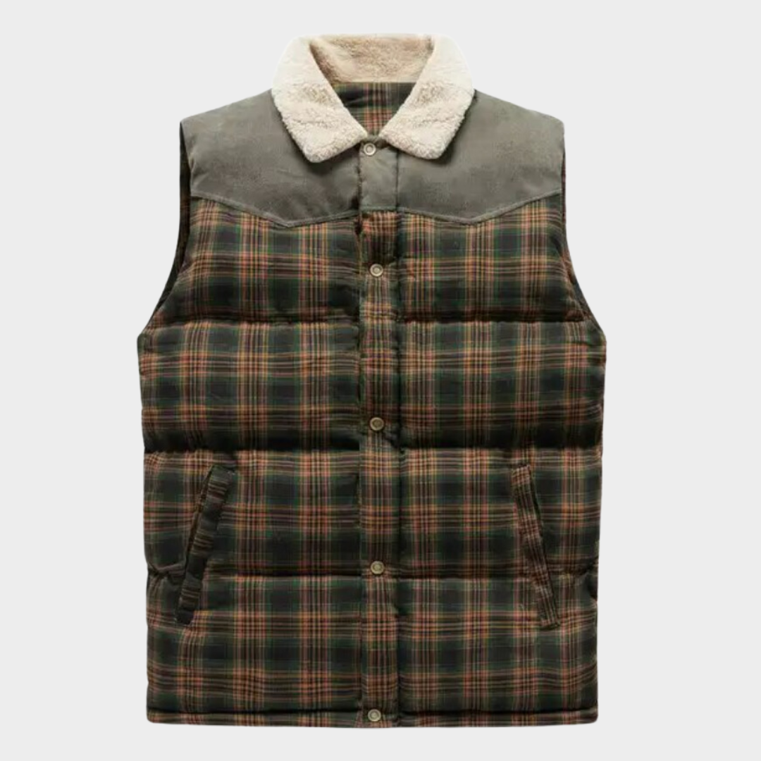 R&B | Klassisch kariertes Herren Bodywarmer