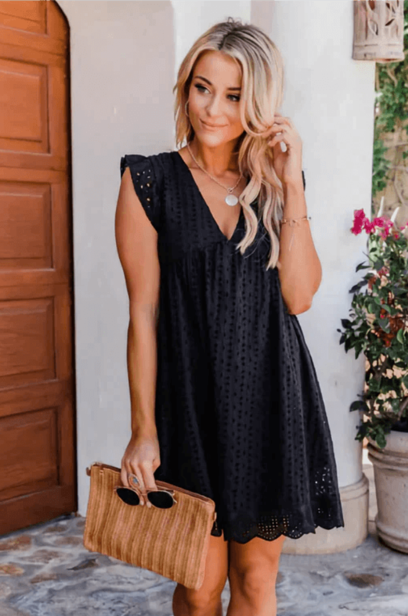 R&B | Damen Sommerkleid mit Hose Bequemes Damenkleid