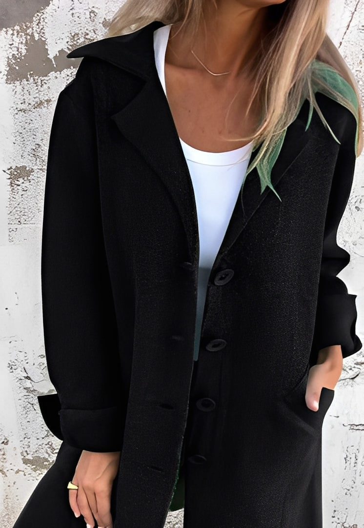 R&B | Lässiger langer Strickmantel für Frauen
