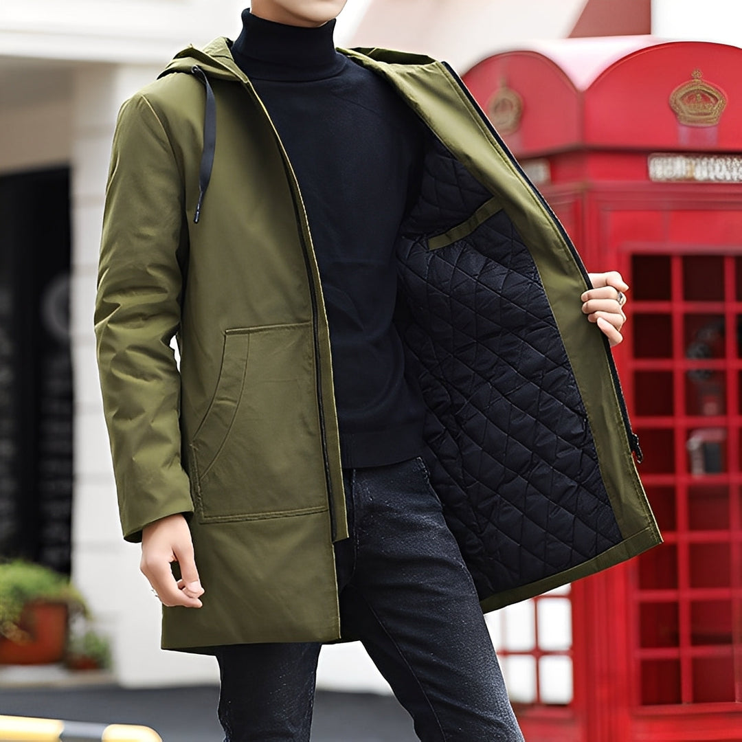 R&B | Lässige, dicke, wasserdichte Jacke mit Kapuze für Herren