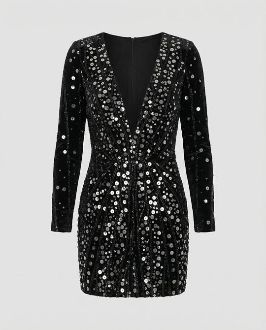 Golden Paillettenkleid Damen | R&B