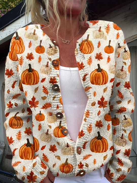 R&B | Stilvolle Strickjacke mit Blumenmuster für Frauen