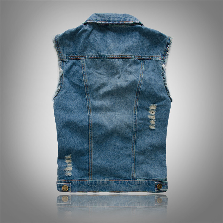 R&B Stylische Denim Weste für Herren