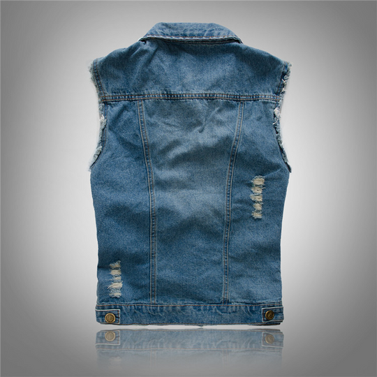 R&B Stylische Denim Weste für Herren