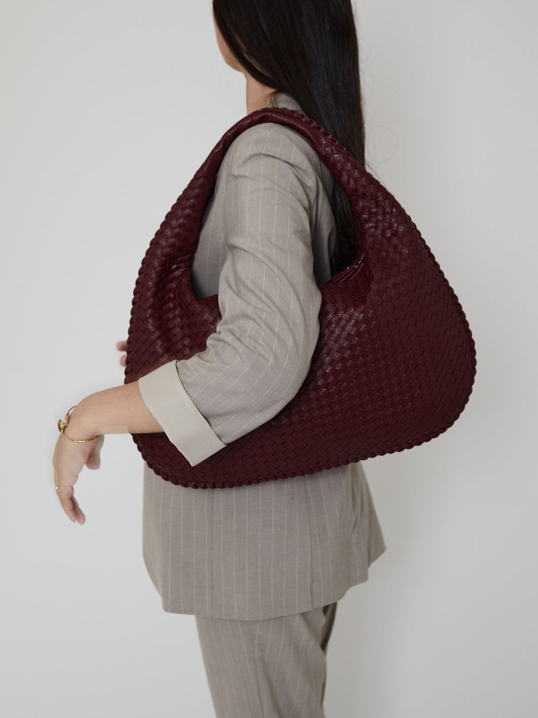 R&B | Luxus Damen Handtasche mit Geflochtenem Design