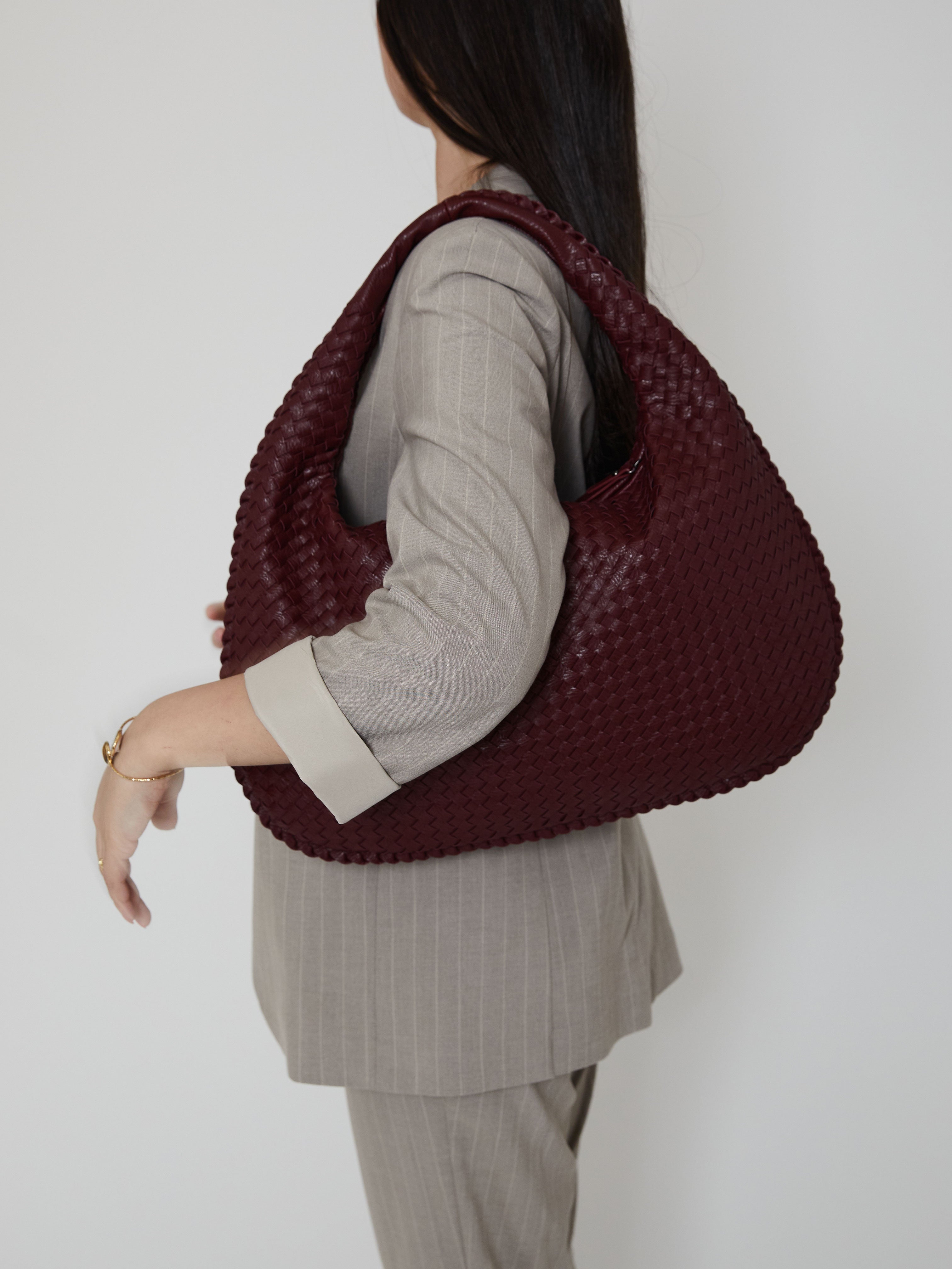 R&B | Luxus Damen Handtasche mit Geflochtenem Design