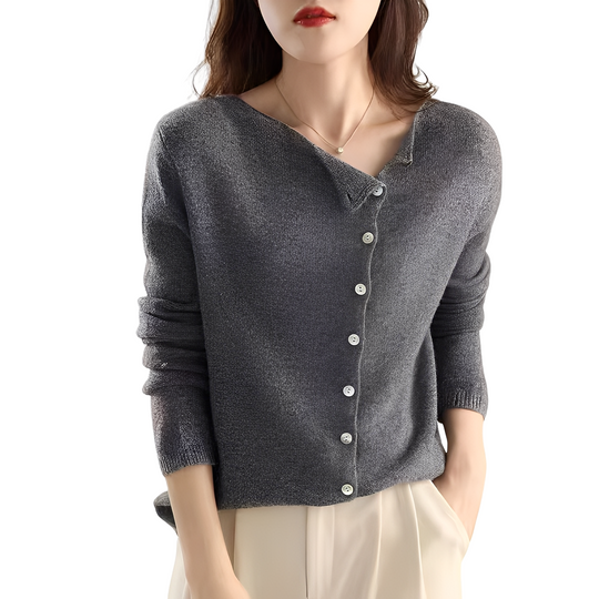 R&B | Casual Strickjacke mit langen Ärmeln aus Wolle