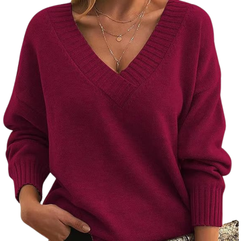 R&B | Schicker V-Ausschnitt Pullover für Frauen