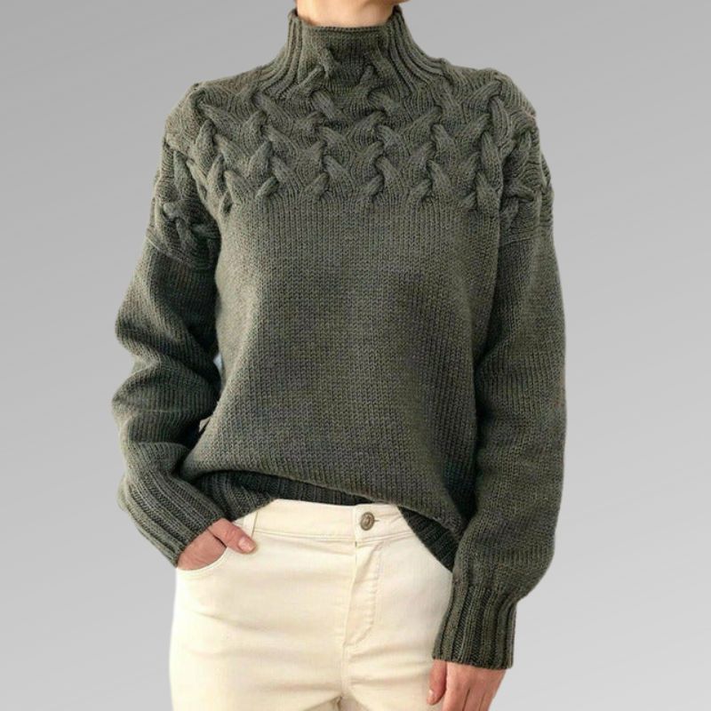 R&B | Hochkragen Strickpullover