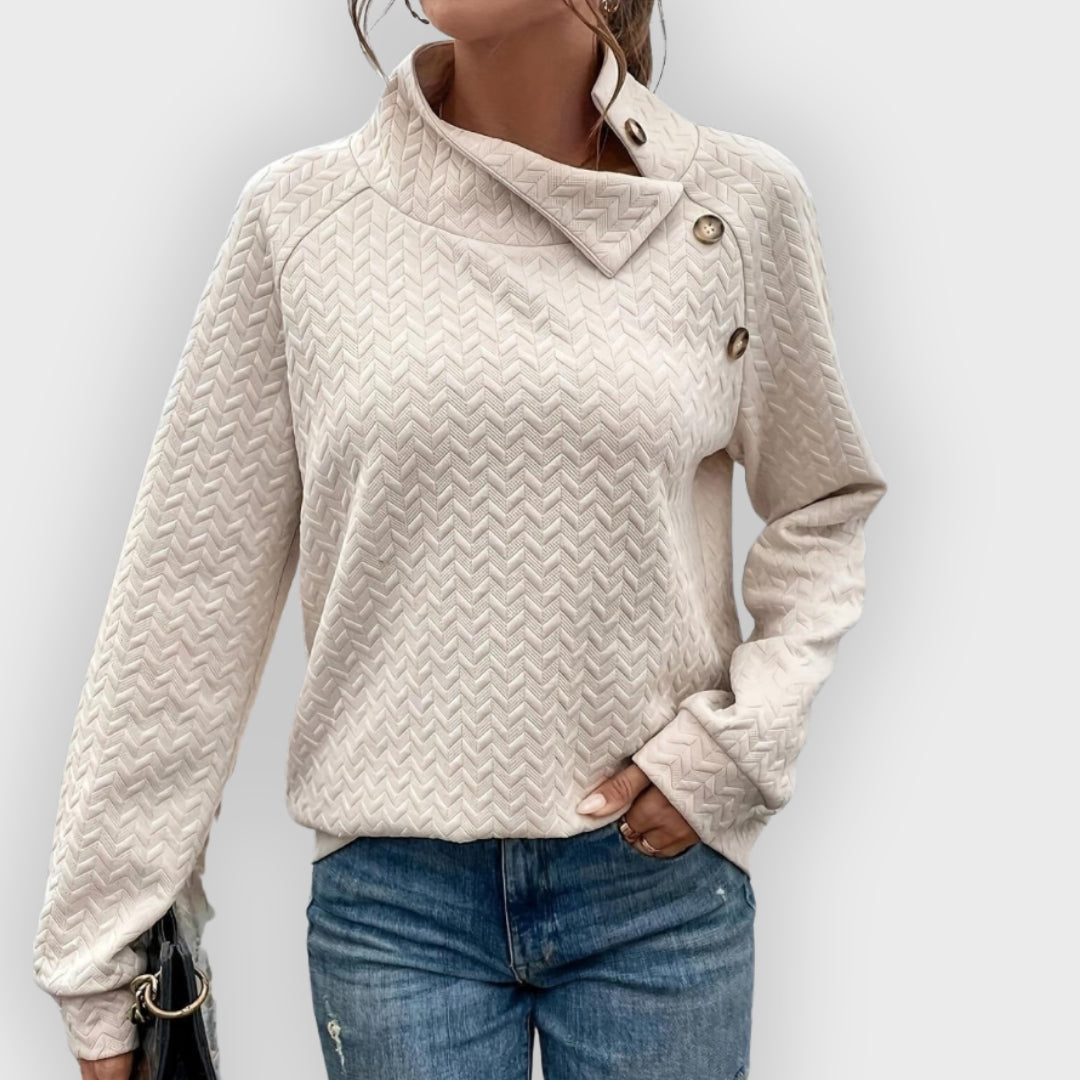 R&B | Sweatshirt Knopf Detail
