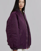 R&B Damen Oversize Bomberjacke mit Reißverschluss