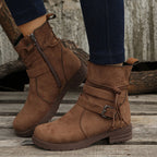 Vintage Schnalle Stiefeletten R&B