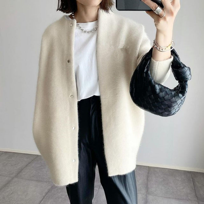 R&B | Minimalistischer Cardigan mischung Einfach, Elegant
