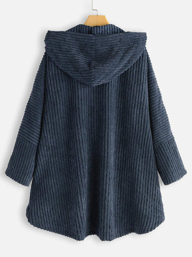 R&B | gerippt Jack - stilvolles Damen Oversized High-Low-Jacke