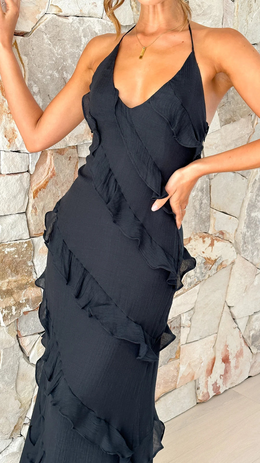 Luxe | Fließendes Maxikleid